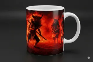 Tazas de cerámica con diseño