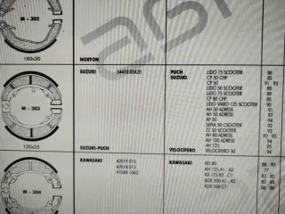 Zapatas Freno Agpa M-303 Suzuki