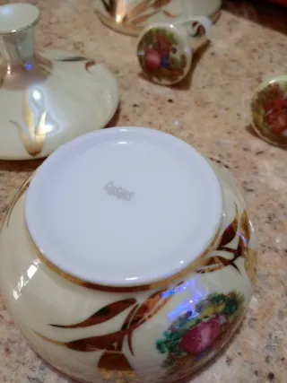 Juego tocador vintage porcelana