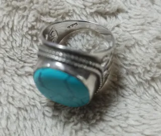 Anillo Plata y Turquesa