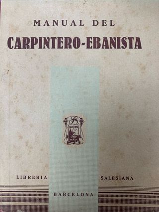 Libro de manual de carpintero y ebanista