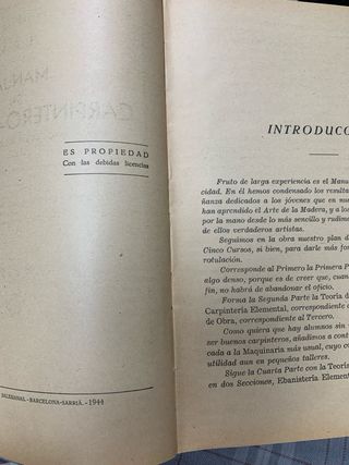 Libro de manual de carpintero y ebanista