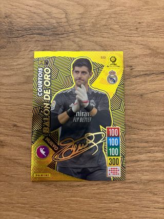 Carta Courtois Balón de Oro Panini