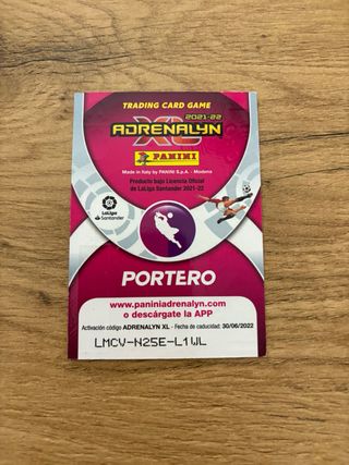 Carta Courtois Balón de Oro Panini