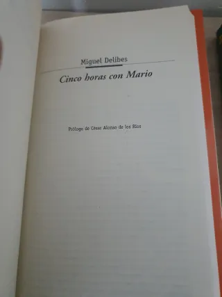 Cinco horas con Mario. Miguel Delibes