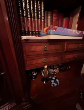 Armario clásico madera y cristal