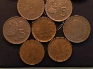 Lote monedas España 5 Pesetas 1980-82