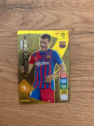 Carta Pedri Balón de Oro Panini