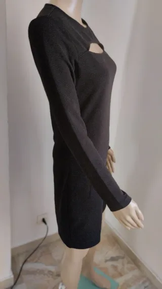 Abito donna nero con cut-out