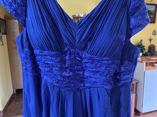Vestido Largo Fiesta Azul Real Zeila Donna
