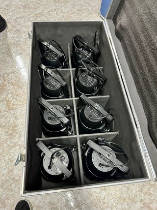 Pack focos par led + flightcase