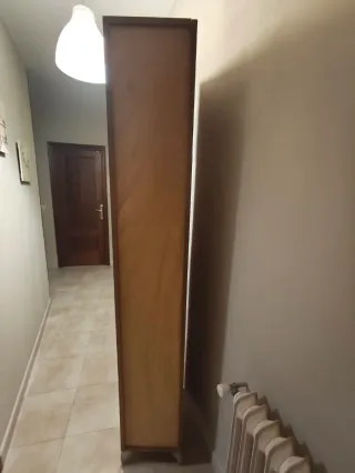 Mueble de baño madera y cristal