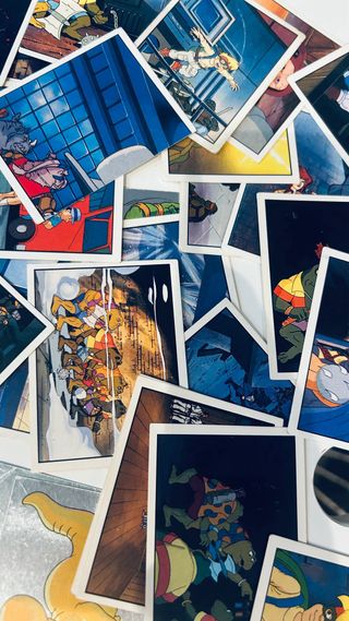 Lote 65 cromos Tortugas Ninja Panini