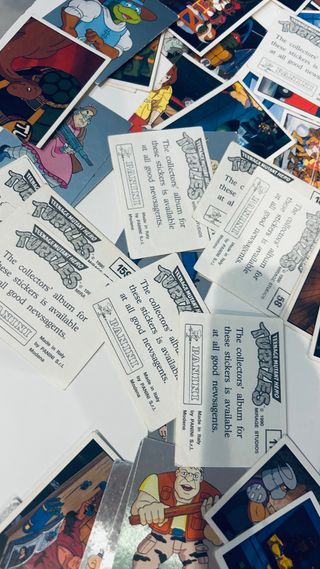 Lote 65 cromos Tortugas Ninja Panini