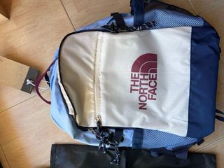 Mochila The North Face Beige y Azul