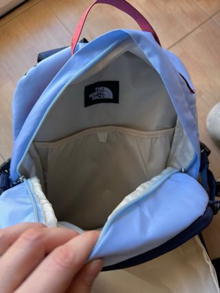 Mochila The North Face Beige y Azul