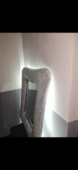 Espejo Diseño marcó textura de cristal plateado.