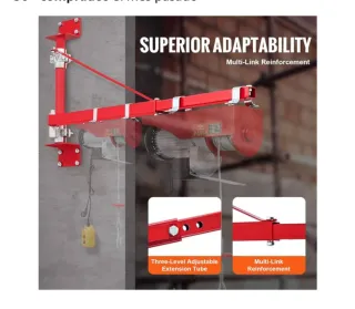 VEVOR Brazo de Soporte de Polipasto Eléctrico