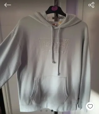 Sudadera Levis Azul Mujer Talla S