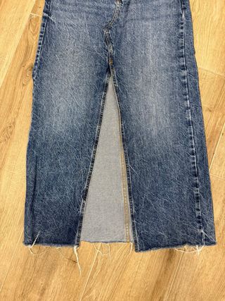 Falda larga vaquera abertura Zara