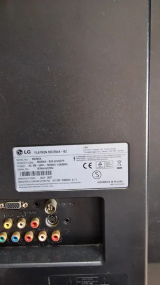 Monitor TV LG Flatron 22