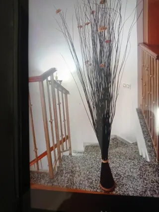 Decoración Hogar Ramo Seco Negro Marrón