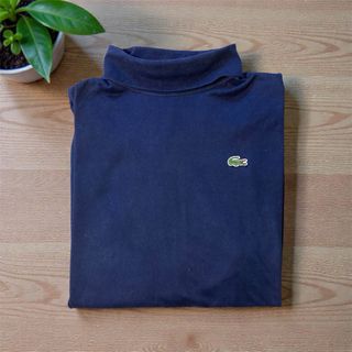 Camiseta Lacoste cuello alto azul