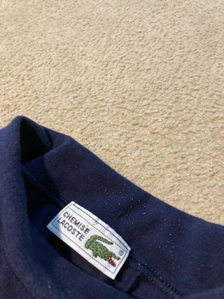 Camiseta Lacoste cuello alto azul