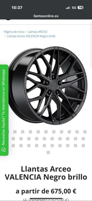 Llantas 19” con neumáticos Estilo RS Audi