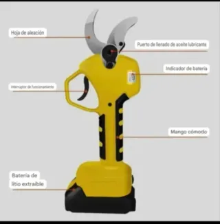 Tijeras Podar Eléctricas Recargables (2 Baterías)