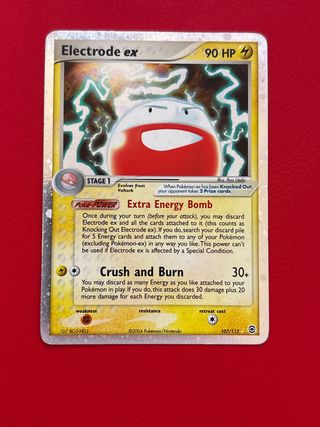 Carta Pokémon Electrode ex FL107 Inglés