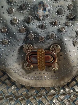 Bolso vaquero con pedrería