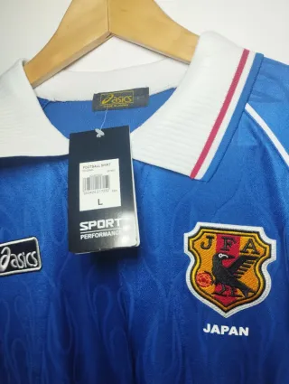 Camiseta Retro Japón Asics Azul