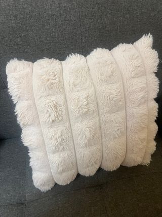 2 Fundas Cojín Felpa Gruesa 100%nuevas lana suave