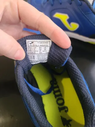 Zapatillas Joma Top Flex Fútbol Sala Azul/Amarillo