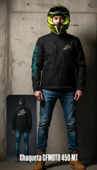 Chaqueta Softshell CFMOTO 800MT Fluor