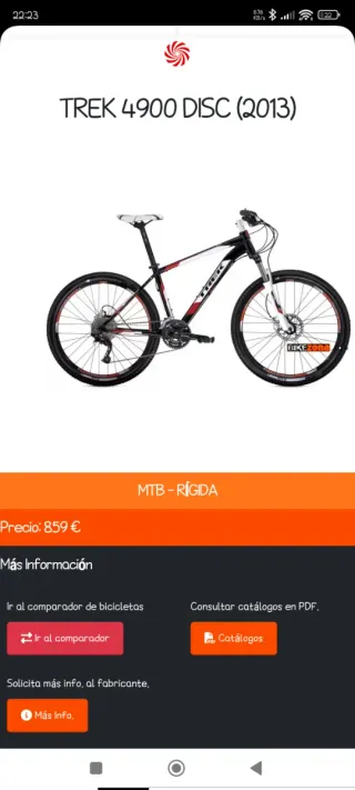 Bicicleta Trek 4900 Montagna