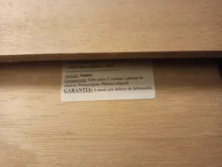 Somier Cama 90x180 Metálico Madera 2 uds