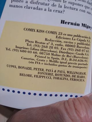 #5-007. Comix Kiss Comix. No 23. Magazine Erotico