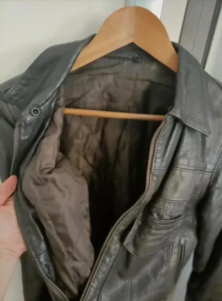 Giacchetto vera pelle marrone