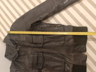 Giacchetto vera pelle marrone