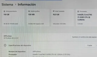 HP ProDesk Ordenador Sobremesa Negro