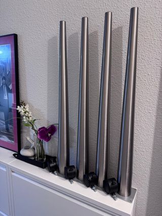 4 Gambe Coniche in Acciaio Inox Opaco