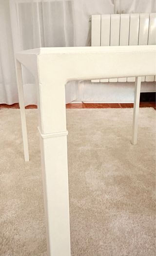 Mesa de centro Ikea blanca/ gris dos caras