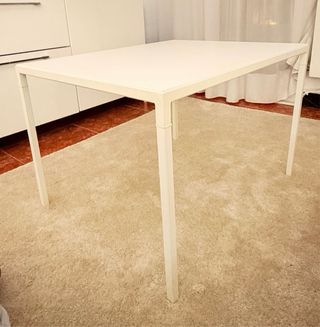 Mesa de centro Ikea blanca/ gris dos caras