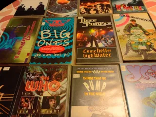 Lote 14 VHS Rock U2 Pink Floyd Deep Purple