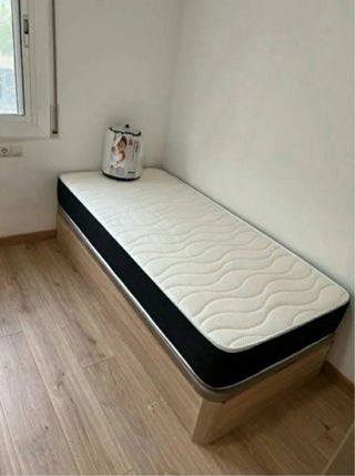 Canapé abatible con base tapizada