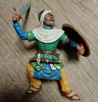 ❤️ Muñeco medieval goma pvc ✨figura schleich