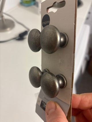 4 Tiradores Metal Armario Plateado