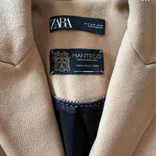 Abrigo Zara Manteco Talla XS
